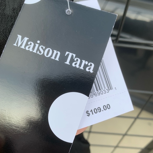 NWT Elegant 2 tone Black and White Women's strapless midi dress - Picture 6 of 12